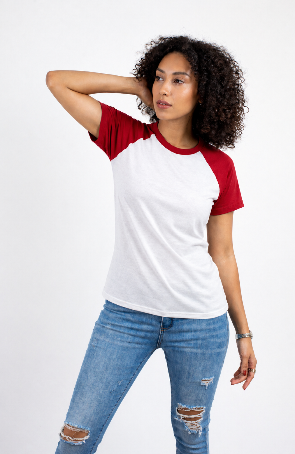 PLAYERA RAGLAN DAMA KOTA-RAGLAN MANGA CORTA /50-50