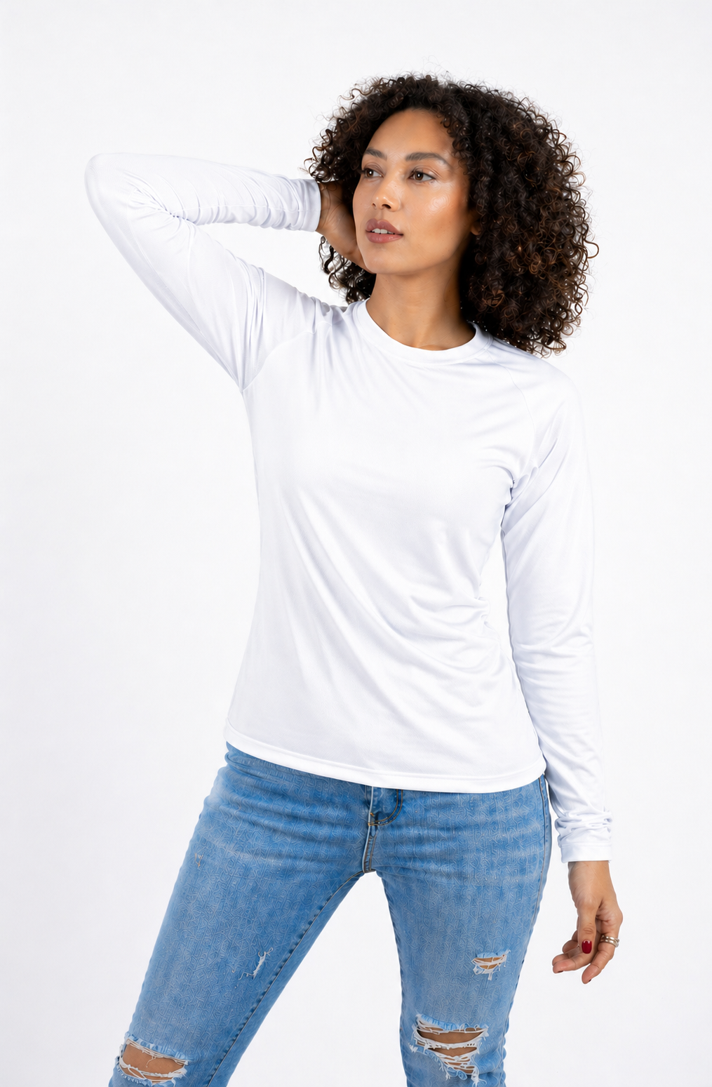 CUELLO REDONDO DAMA KOTA- DRY LS MANGA LARGA / 100% POLIESTER