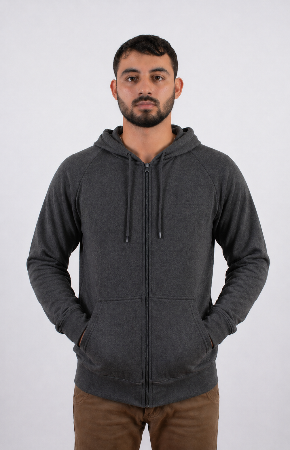 SUDERA CON CIERRE CABALLRO KOTA-HOODIE-002/ FELPA 50-50
