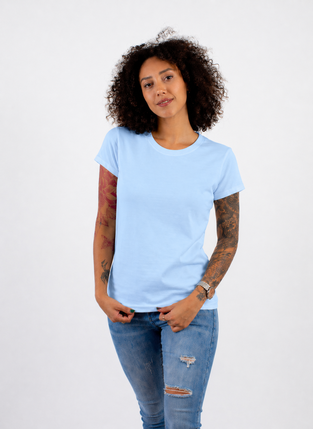 CUELLO REDONDO DAMA KOTA-PREMIUM MANGA CORTA  50/50
