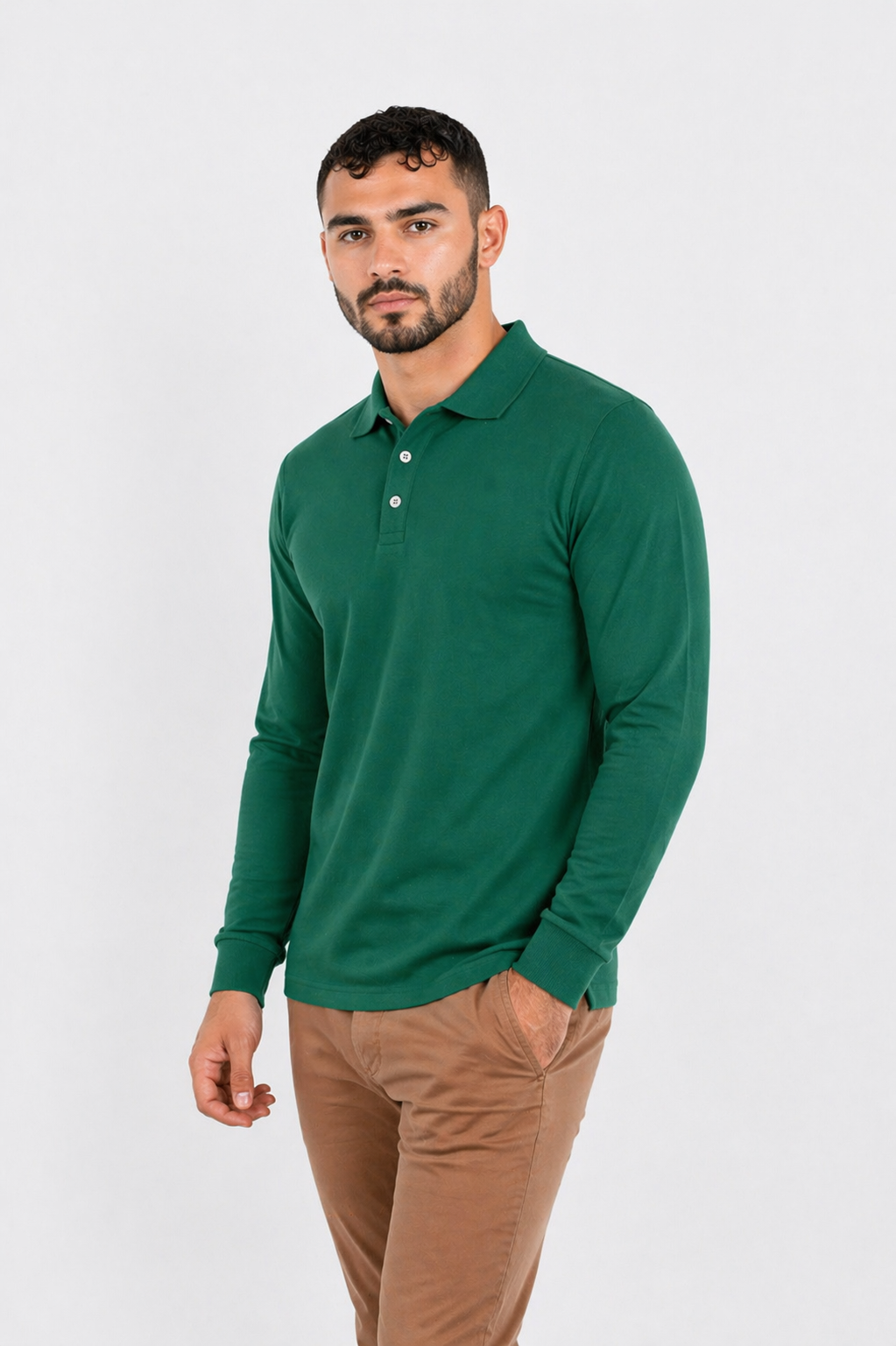 POLO CABALLERO KOTA- PRO LS  MANGA LARGA /50-50