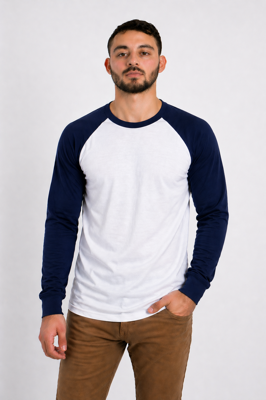 PLAYERA RAGLAN CABALLERO  KOTA-RAGLAN LS MANGA LARGA /50-50