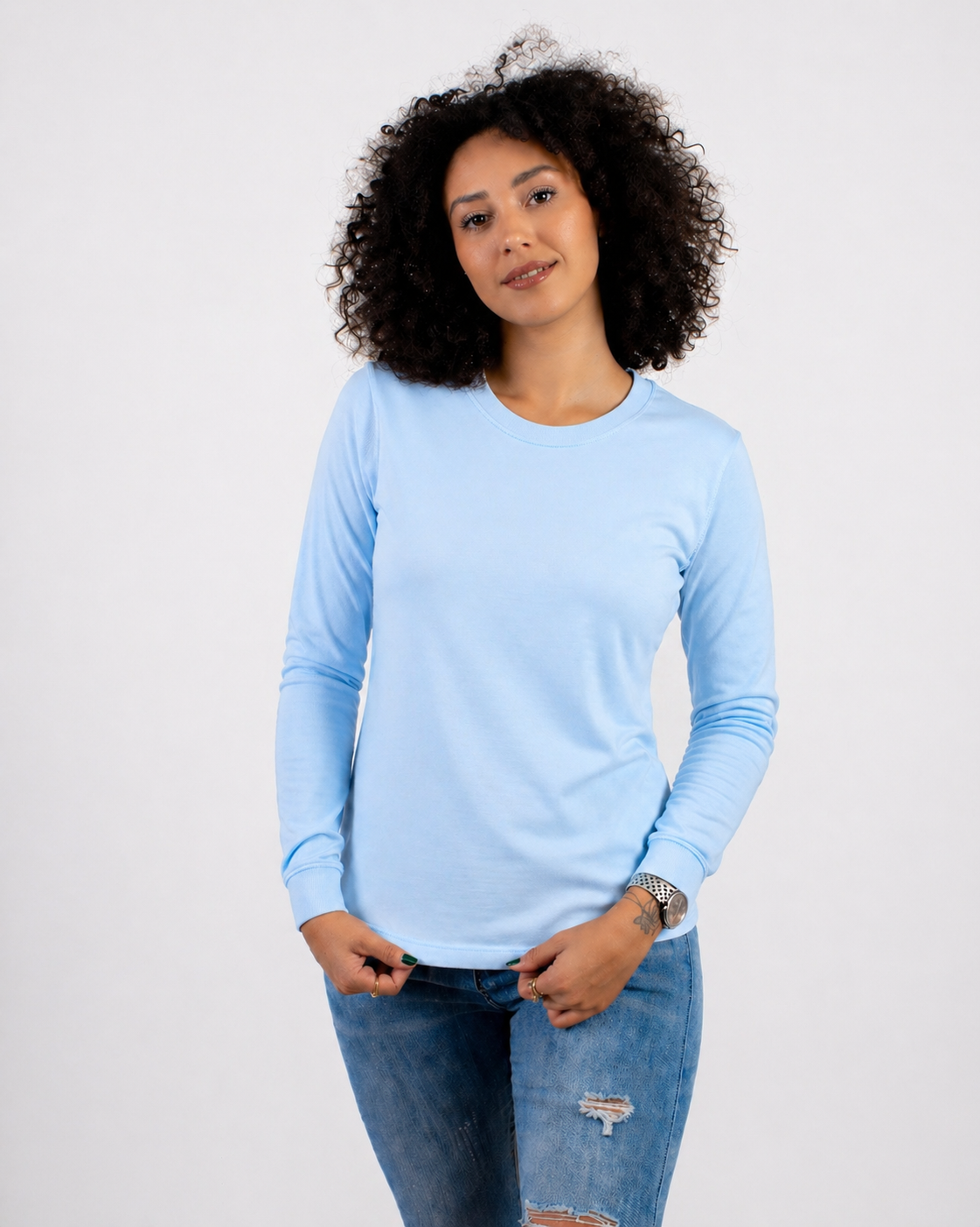 CUELLO REDONDO DAMA KOTA-PREMIUM LS MANGA LARGA/50 -50