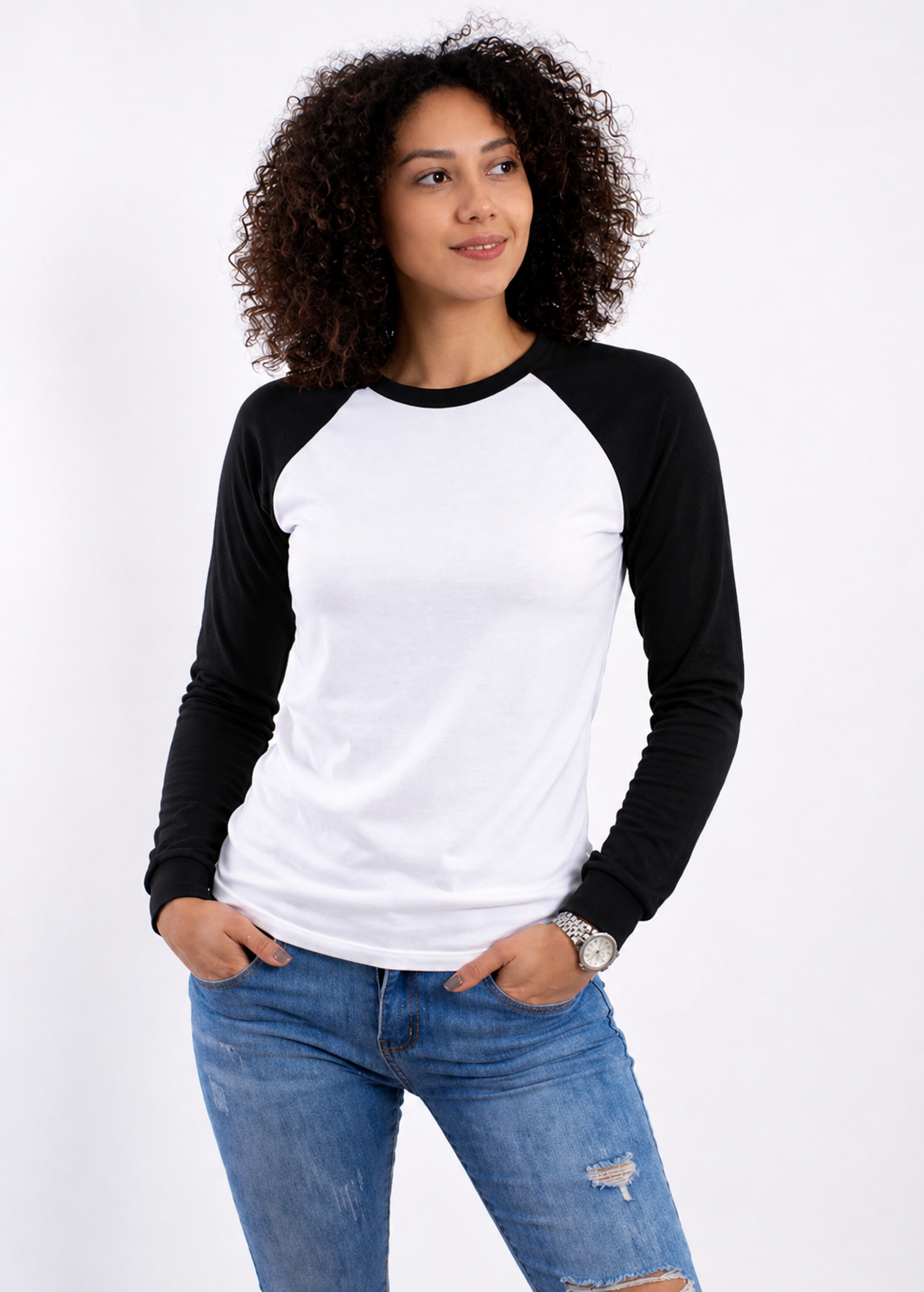 PLAYERA RAGLAN DAMA KOTA-RAGLAN LS MANGA LARGA /50-50