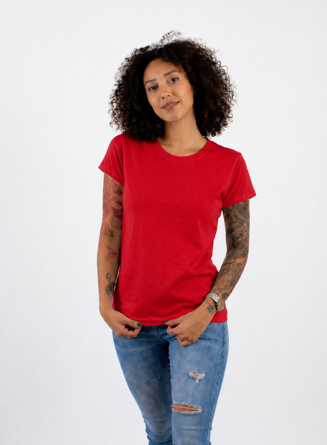 CUELLO REDONDO DAMA KOTA-PREMIUM MANGA CORTA  50/50