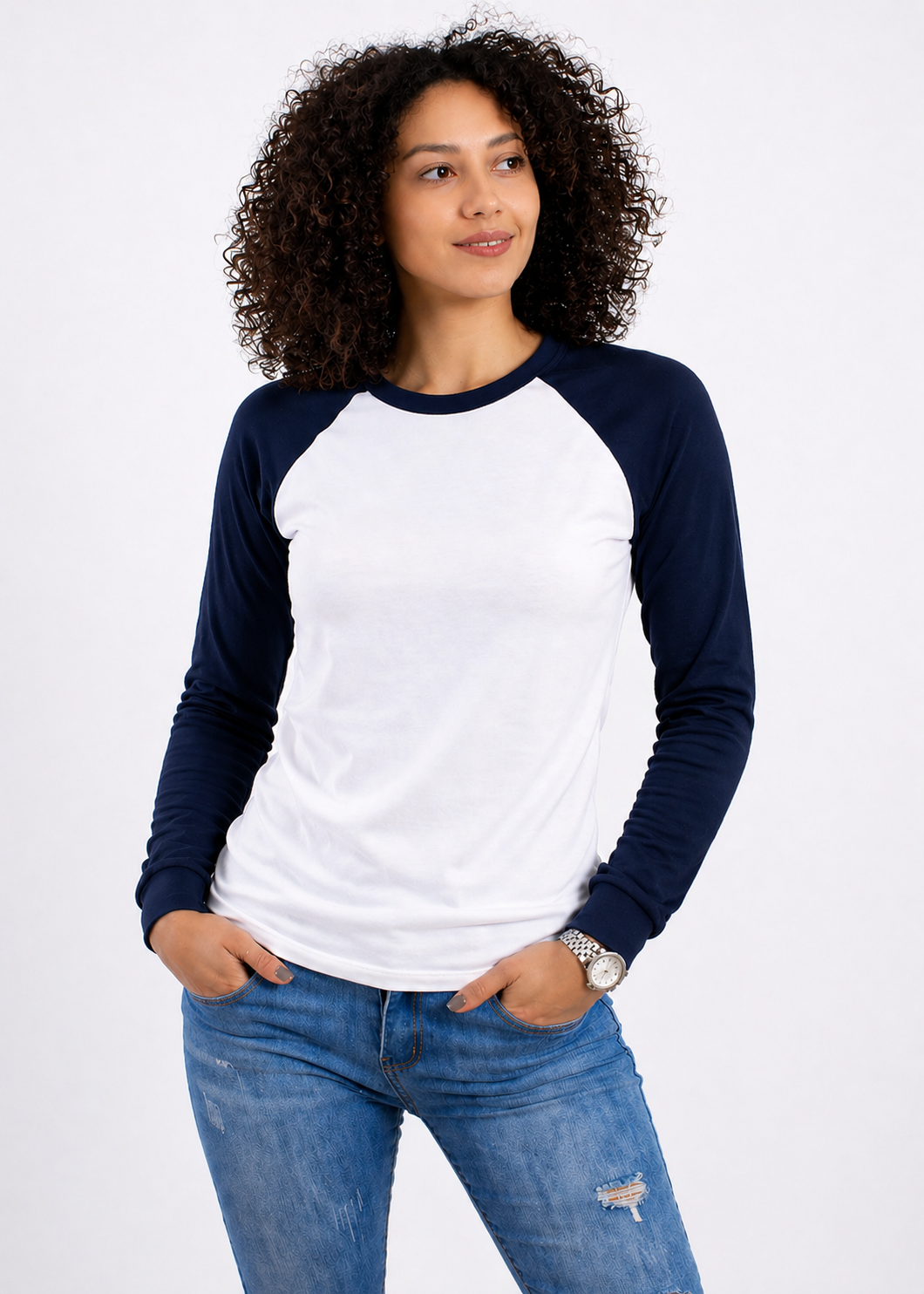 PLAYERA RAGLAN DAMA KOTA-RAGLAN LS MANGA LARGA /50-50