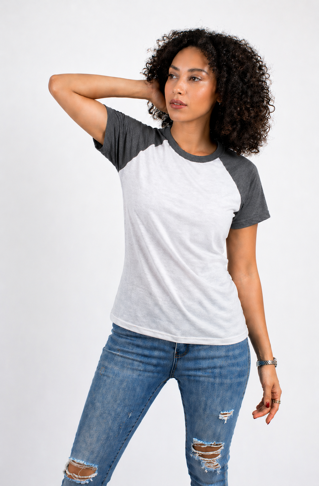 PLAYERA RAGLAN DAMA KOTA-RAGLAN MANGA CORTA /50-50
