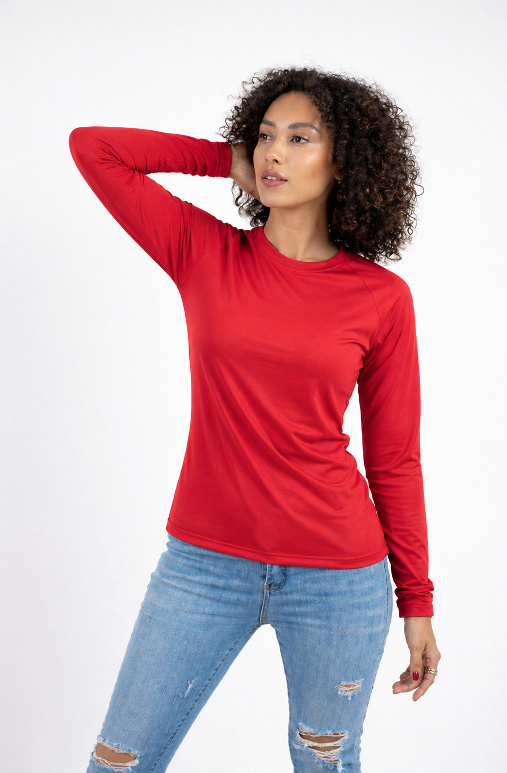 CUELLO REDONDO DAMA KOTA- DRY LS MANGA LARGA / 100% POLIESTER
