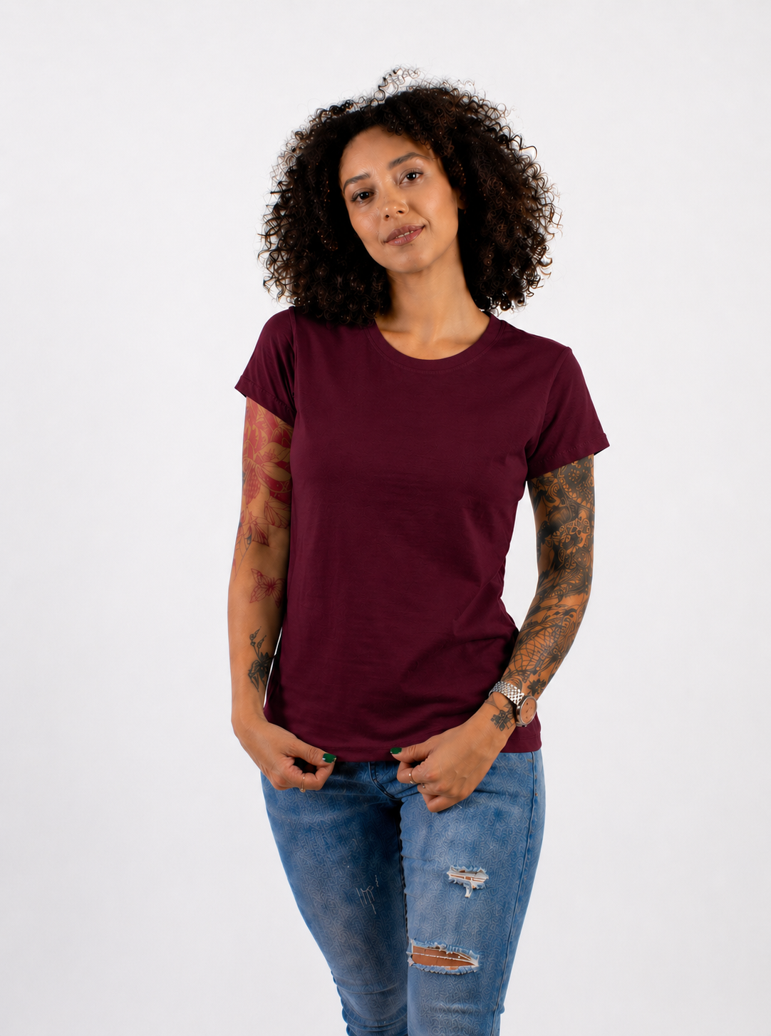 CUELLO REDONDO DAMA KOTA-PREMIUM MANGA CORTA  50/50