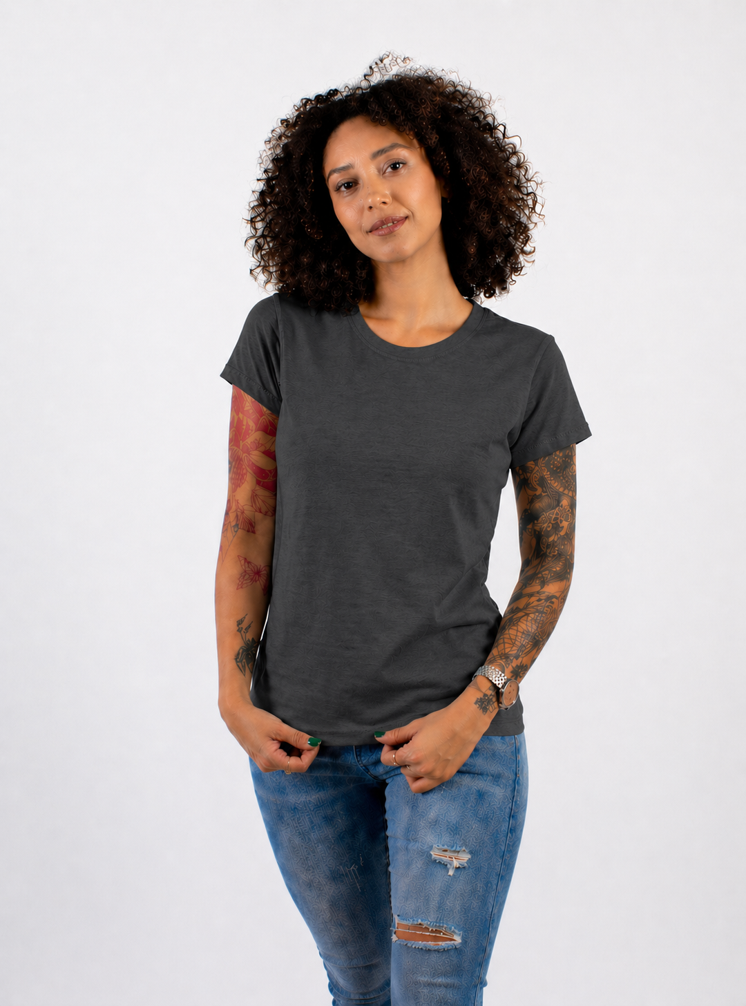 CUELLO REDONDO DAMA KOTA-PREMIUM MANGA CORTA  50/50