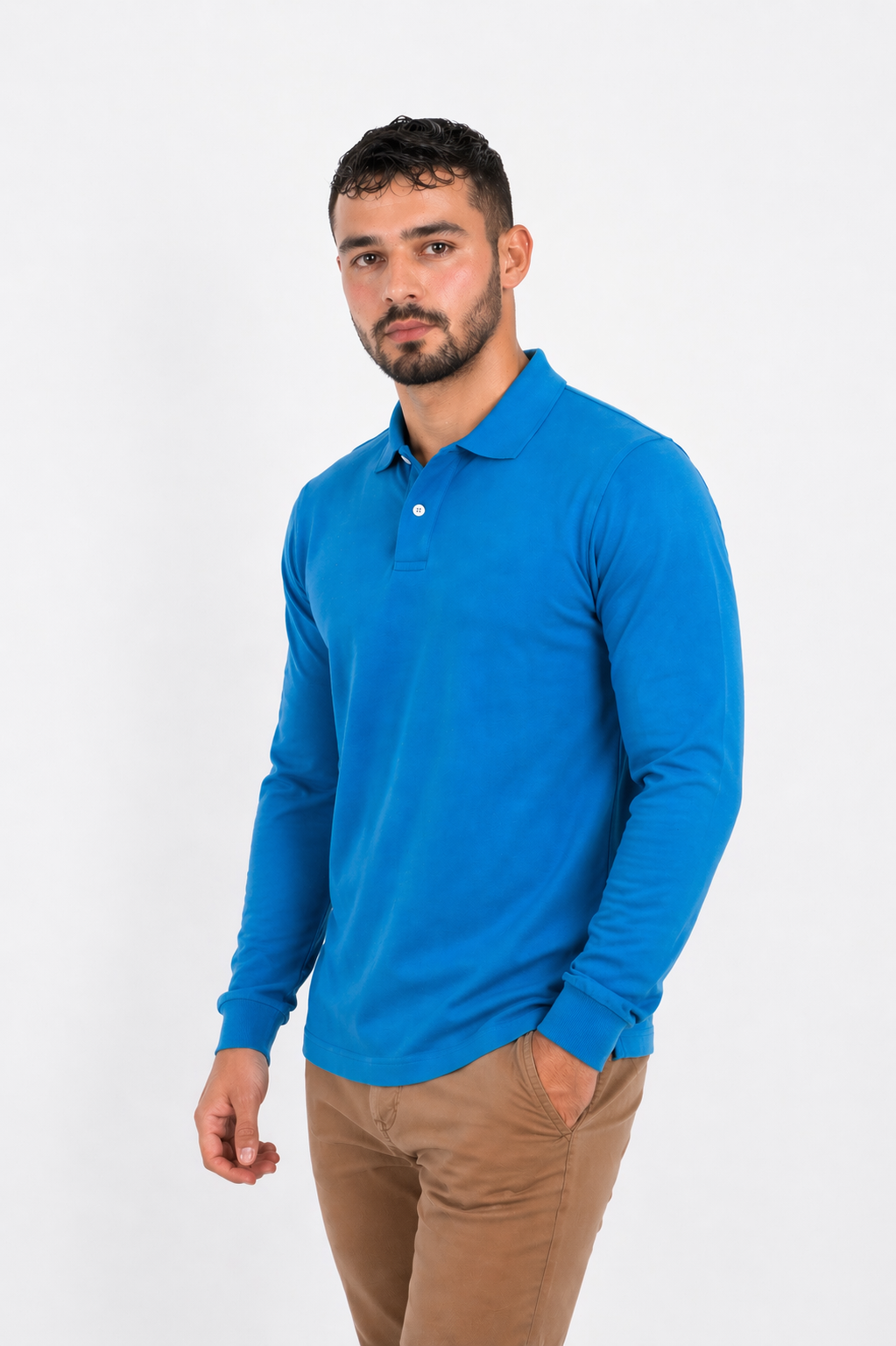 POLO CABALLERO KOTA- PRO LS  MANGA LARGA /50-50