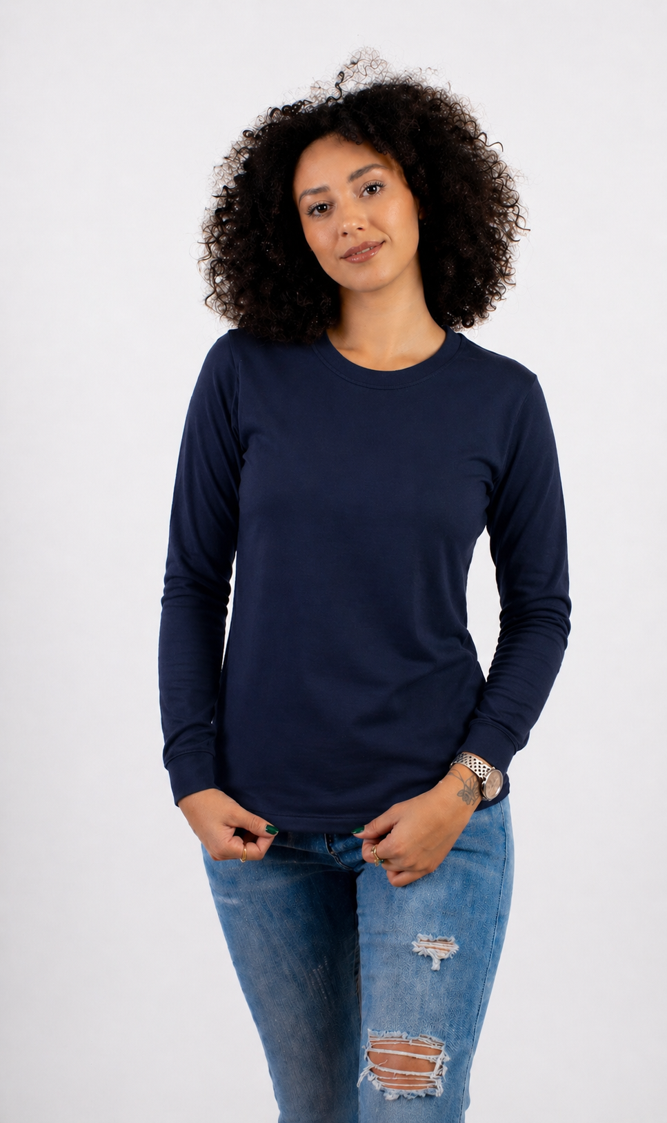 CUELLO REDONDO DAMA KOTA-PREMIUM LS MANGA LARGA/50 -50