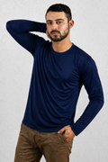 CUELLO REDONDO CABALLERO KOTA-DRY  LS MANGA LARGA / 100% POLIESTER