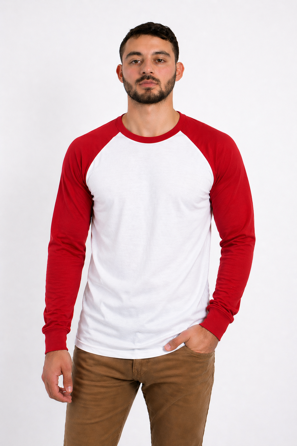 PLAYERA RAGLAN CABALLERO  KOTA-RAGLAN LS MANGA LARGA /50-50