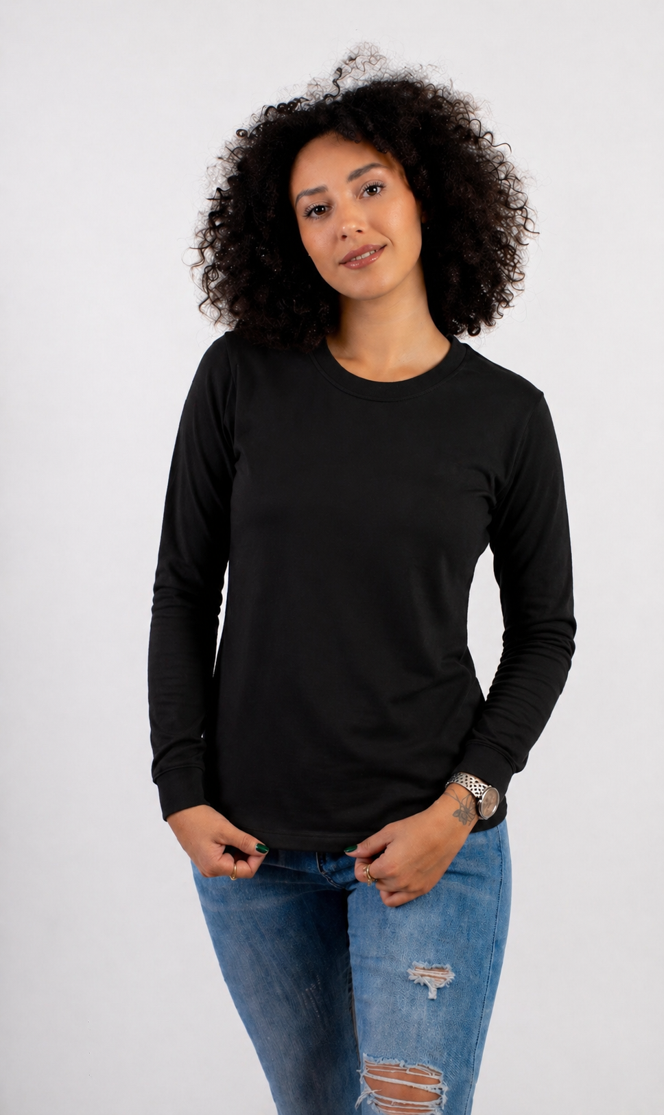 CUELLO REDONDO DAMA KOTA-PREMIUM LS MANGA LARGA/50 -50
