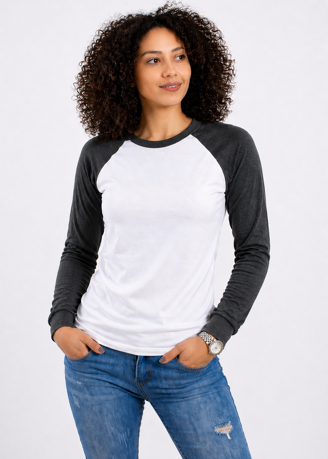 PLAYERA RAGLAN DAMA KOTA-RAGLAN LS MANGA LARGA /50-50