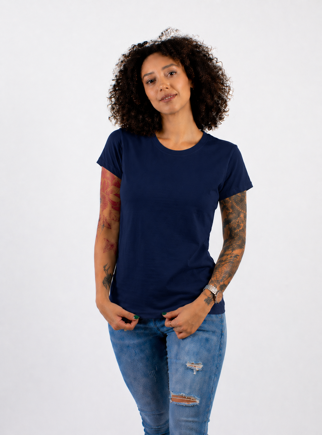 CUELLO REDONDO DAMA KOTA-PREMIUM MANGA CORTA  50/50