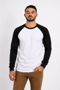 PLAYERA RAGLAN CABALLERO  KOTA-RAGLAN LS MANGA LARGA /50-50