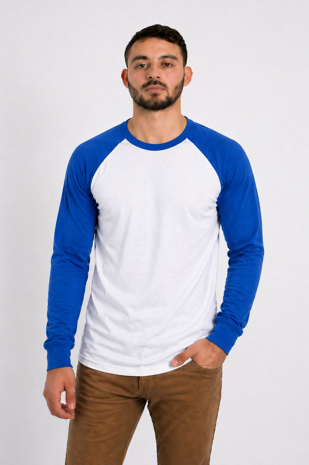 PLAYERA RAGLAN CABALLERO  KOTA-RAGLAN LS MANGA LARGA /50-50