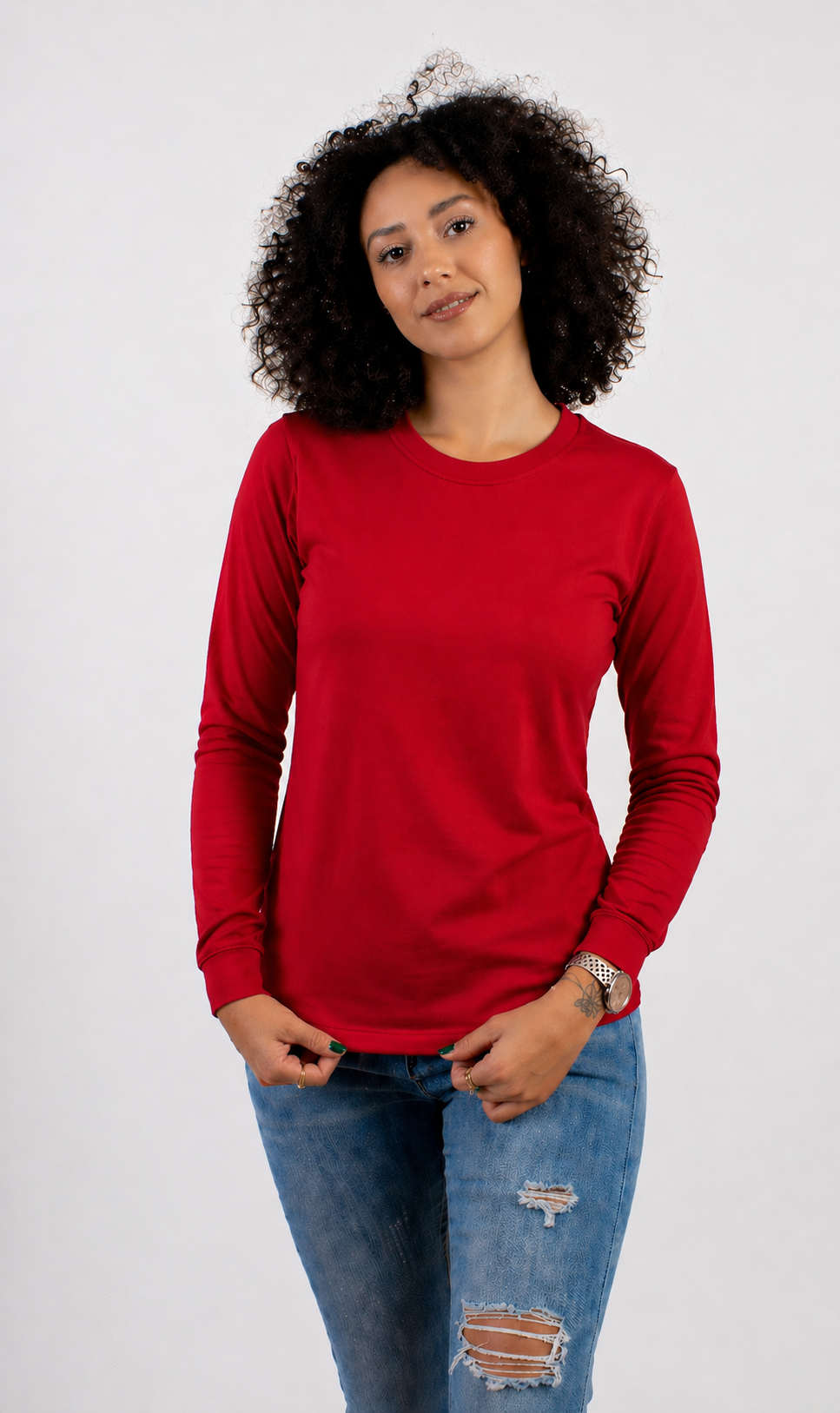 CUELLO REDONDO DAMA KOTA-PREMIUM LS MANGA LARGA/50 -50