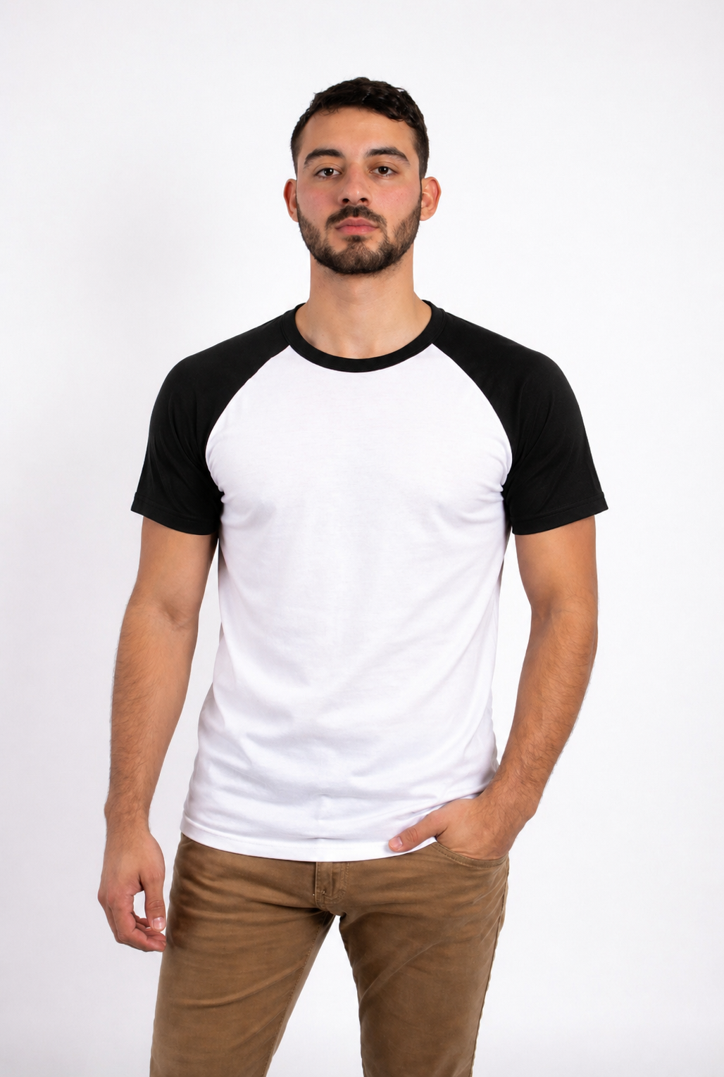 PLAYERA RAGLAN CABALLERO  KOTA-RAGLAN  MANGA CORTA /50-50