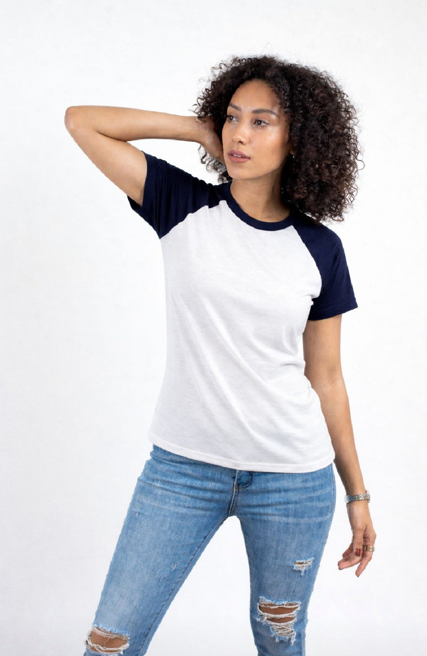 PLAYERA RAGLAN DAMA KOTA-RAGLAN MANGA CORTA /50-50