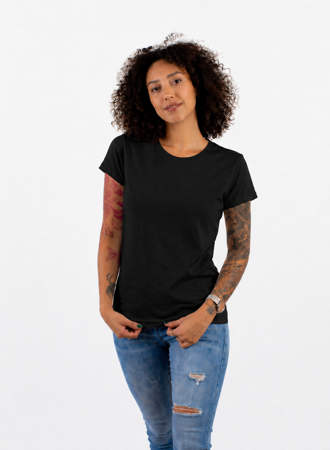 CUELLO REDONDO DAMA KOTA-PREMIUM MANGA CORTA  50/50