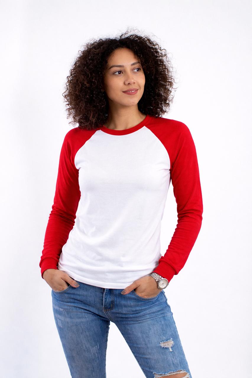 PLAYERA RAGLAN DAMA KOTA-RAGLAN LS MANGA LARGA /50-50