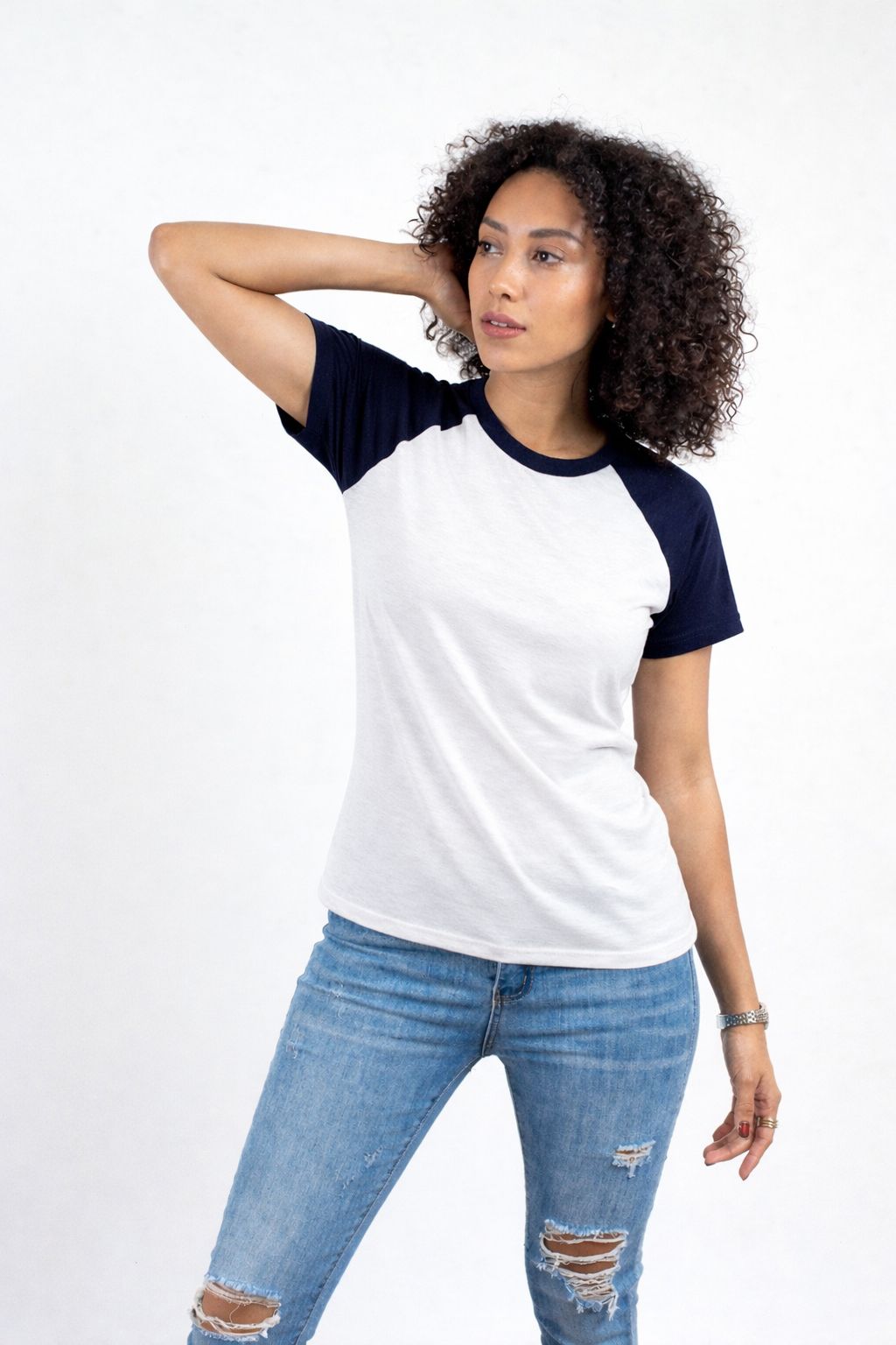 PLAYERA RAGLAN DAMA KOTA-RAGLAN MANGA CORTA /50-50