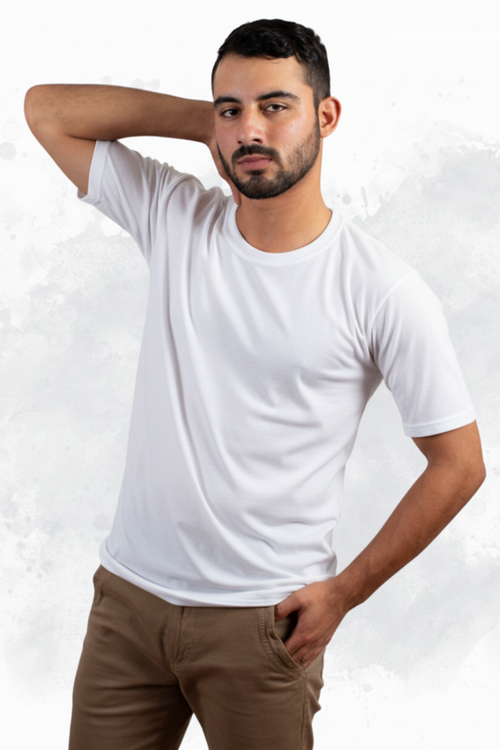 Playera Manga Corta - Blanco