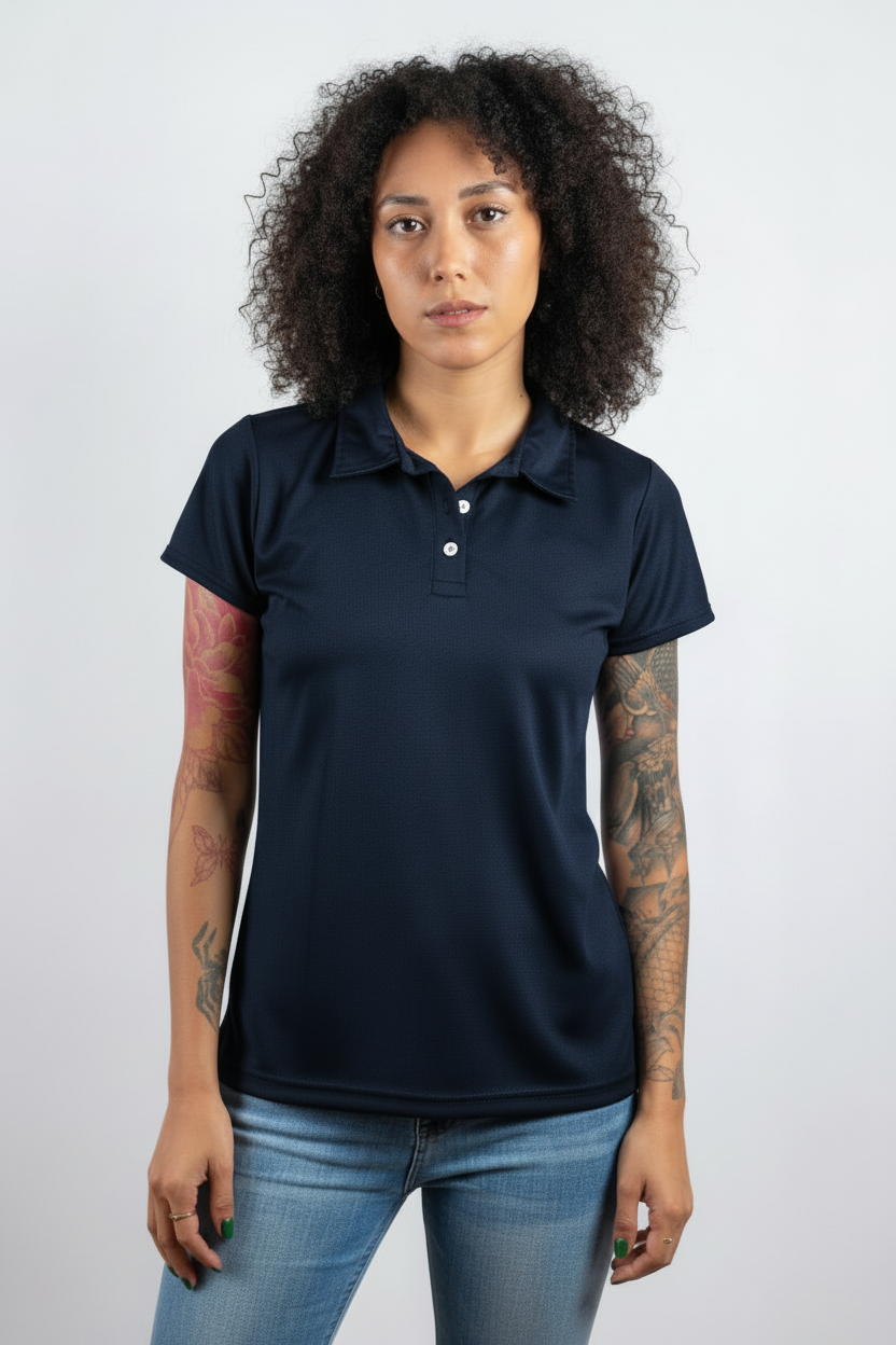 Polo chica azul marino oscuro