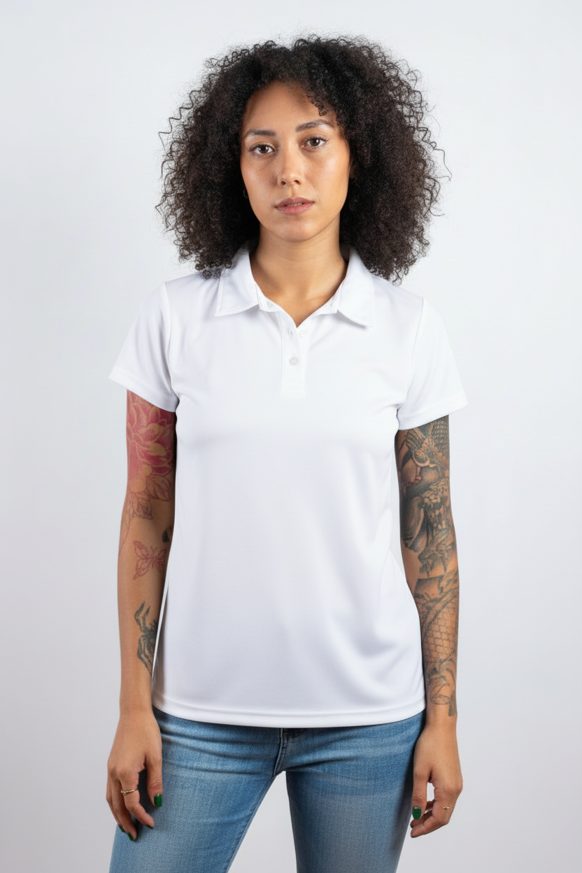 Polo chica blanco