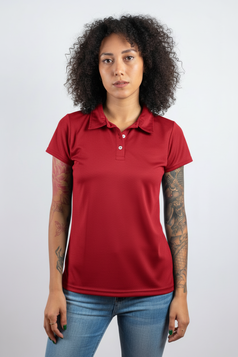 Polo chica rojo