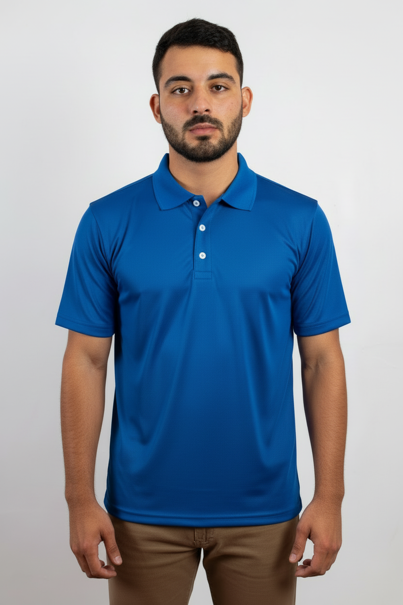 Polo chico azul rey