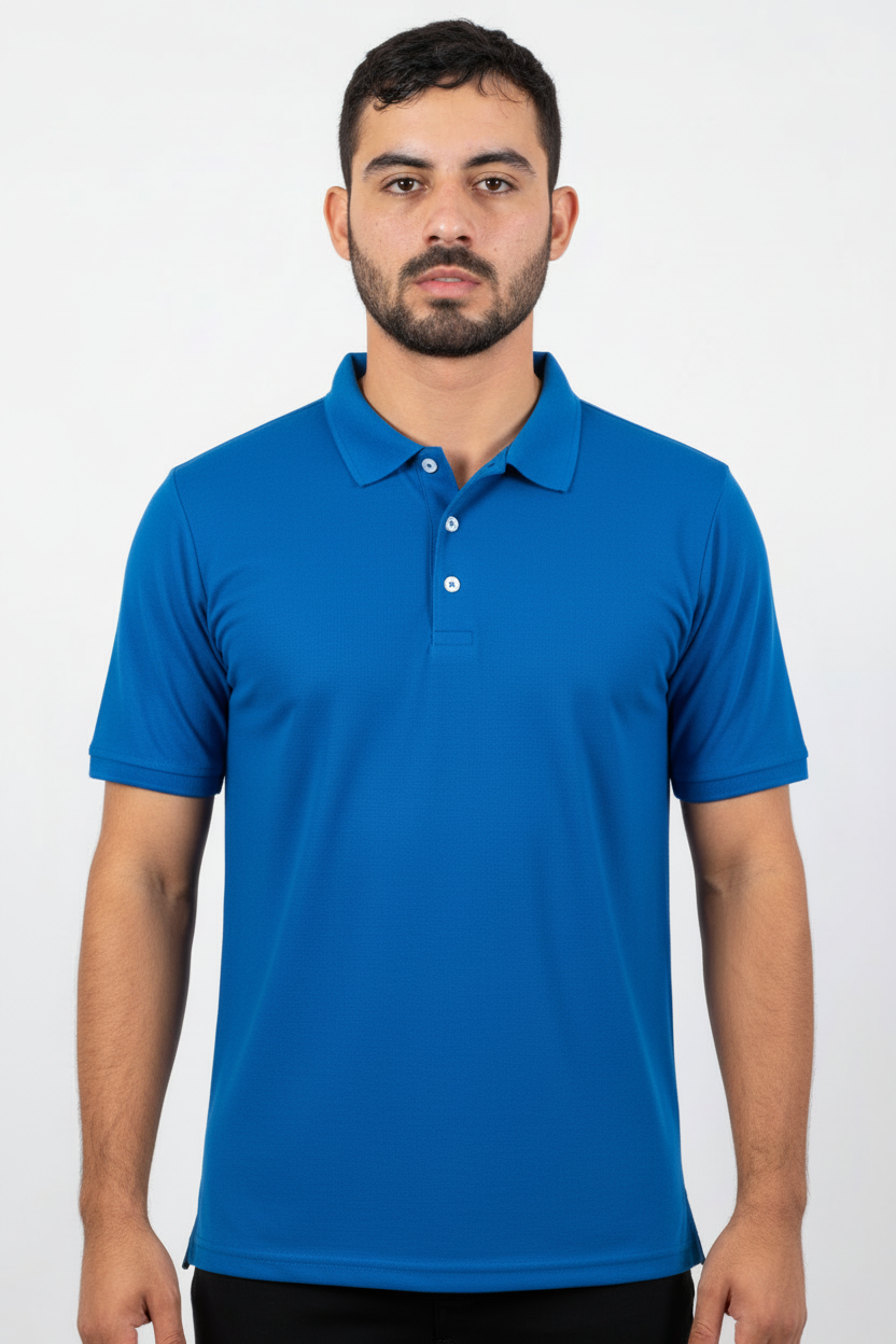 Polo chico azul rey