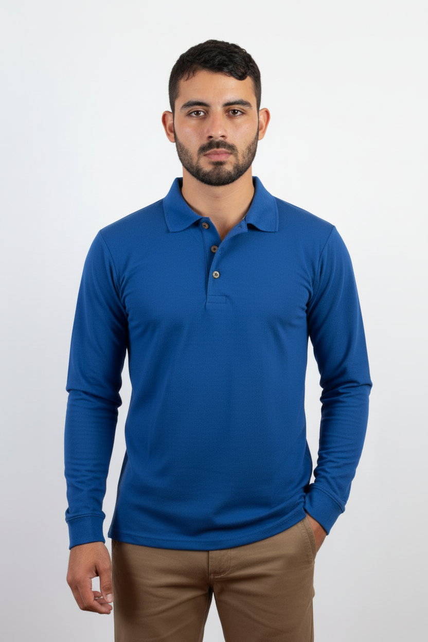 Polo ML azul rey